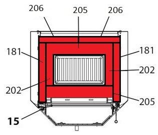 Haas+Sohn Aarhus 284.15 Feuerraumauskleidung