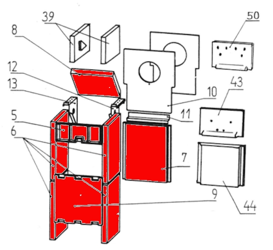 Wamsler Calor Feuerraumauskleidung