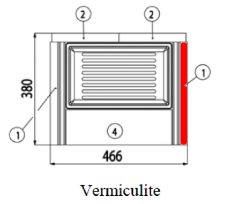 Haas+Sohn Warburg 367.19 Seitenstein rechts Feuerraumstein