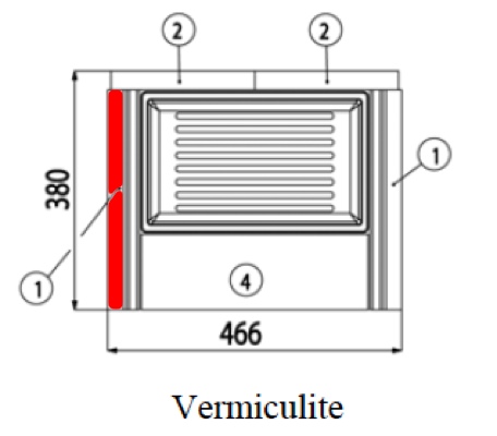 Haas+Sohn Cers 469.17 Seitenstein links Feuerraumstein