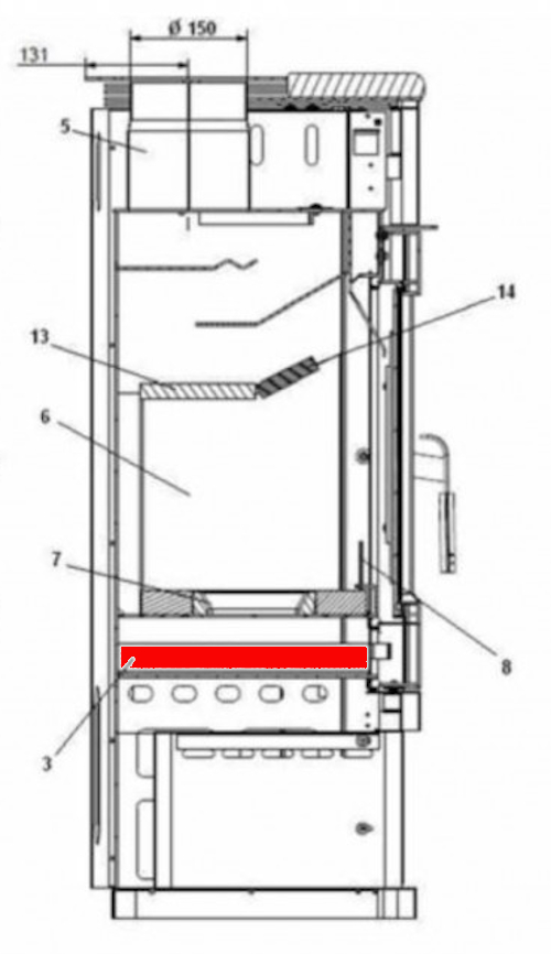 Haas+Sohn Merida 305.15 Aschekasten