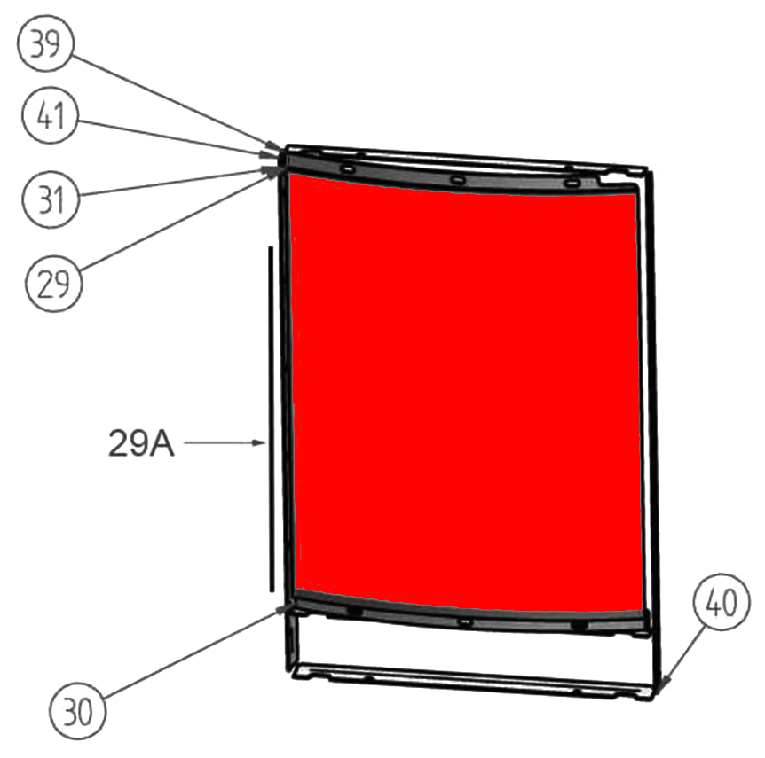 Oranier Hera R Sichtscheibe C Schauglas