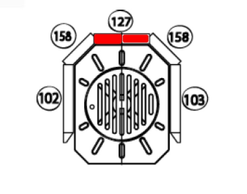 Haas+Sohn Tampere 262.15 Rückwandstein Feuerraumstein