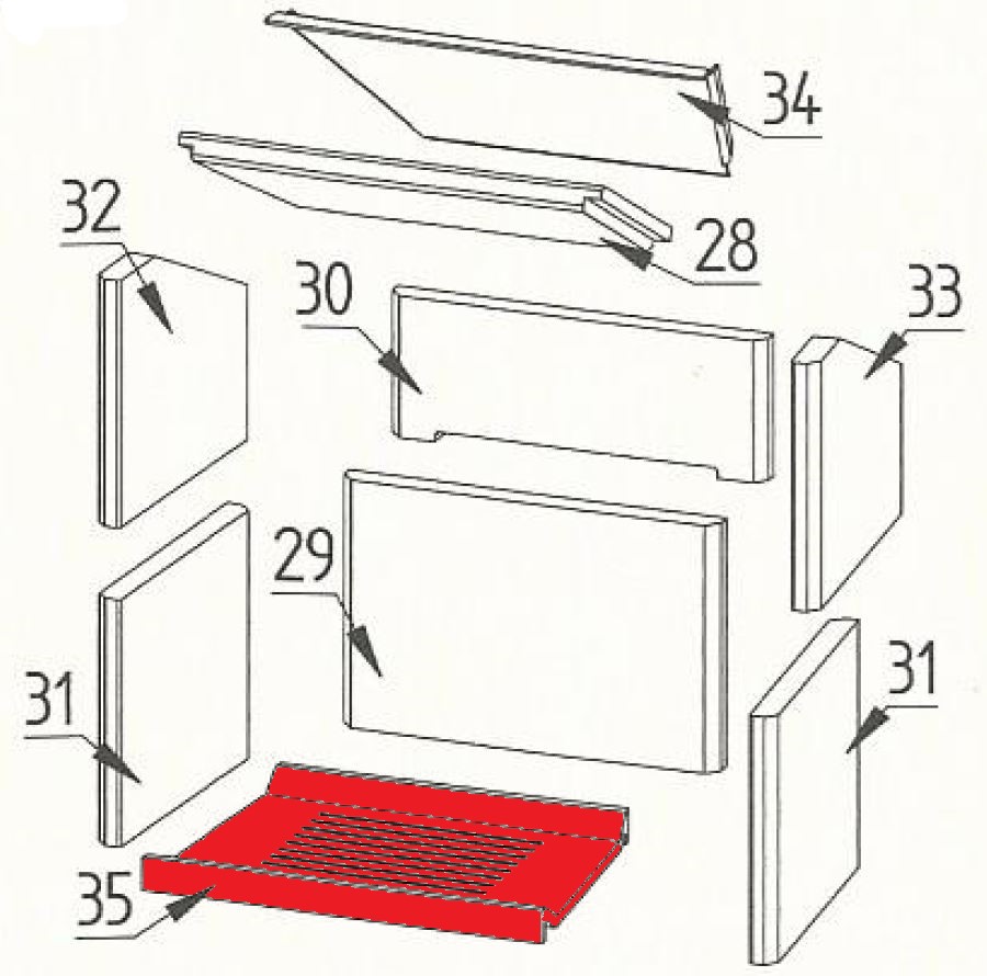 Fireplace Dalma Ascherost Rost