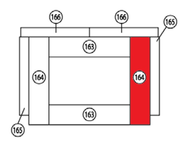 Haas+Sohn Vaasa 1 274.15 Bodenstein rechts Feuerraumstein