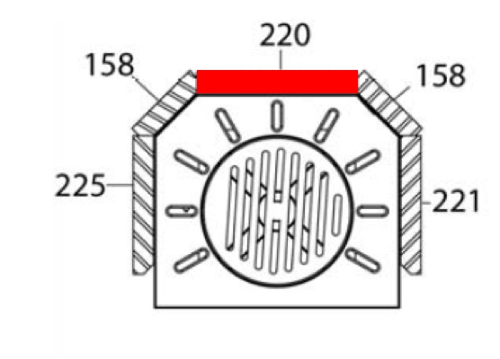 Haas+Sohn Askja 235.17 Rückwandstein Feuerraumstein