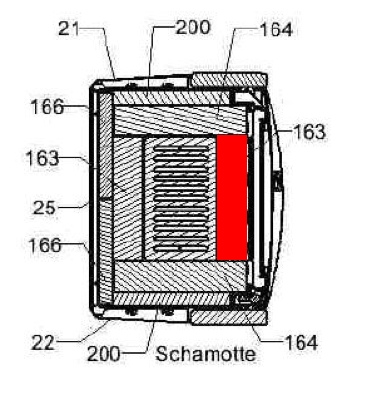 Haas+Sohn Andro 307.15 Bodenstein vorne Feuerraumstein