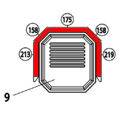 Haas+Sohn Bergamo 267.17 Feuerraumauskleidung