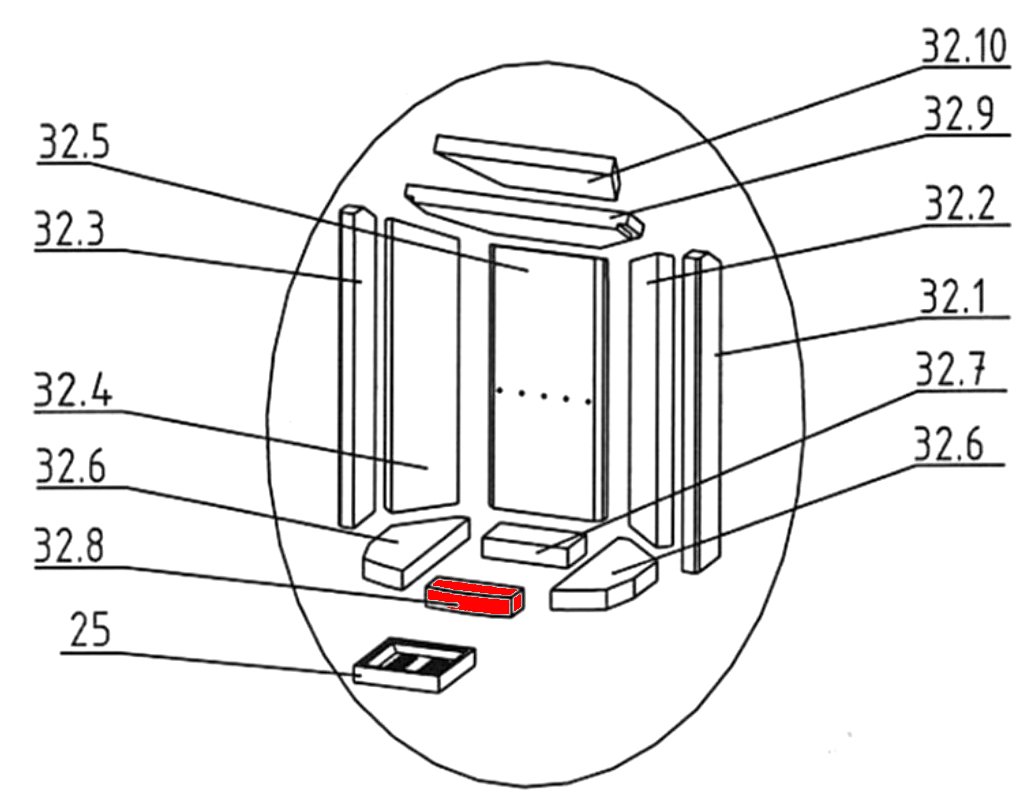 Oranier Polar 4 Bodenstein vorne B Vermiculitestein