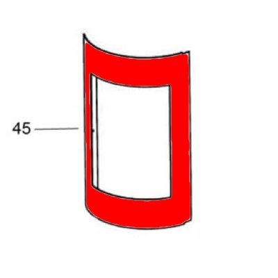 Oranier Corso Türrahmen mit Sichtscheibe Glasscheibe