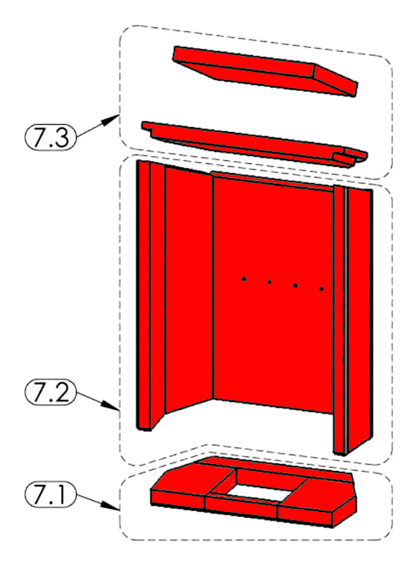 Justus Austin 7 Feuerraumauskleidung C Brennraumauskleidung