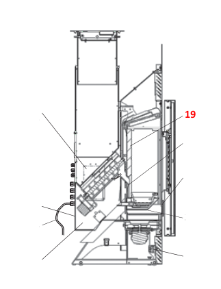 Wodtke PE Nova Einbaugerät air+ Rückwandstein