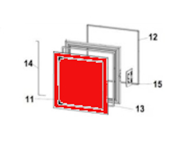 Austroflamm 65x45 K Sichtscheibe