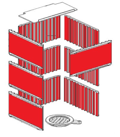 Kleining Dorella L8 Feuerraumauskleidung