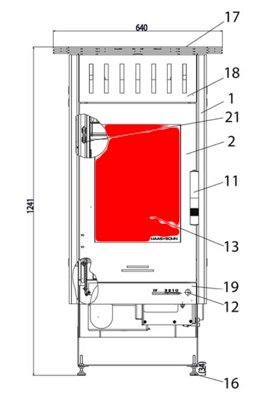 Haas+Sohn Askja 235.17 vitre de la porte