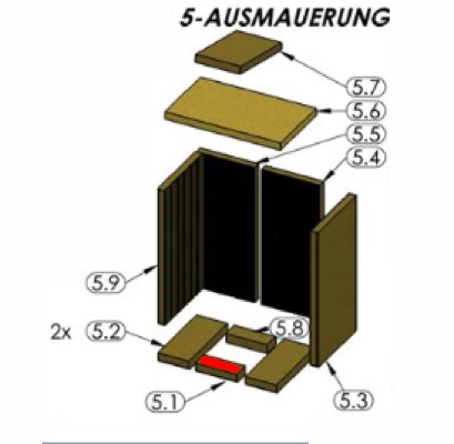 Oranier Astra 5 Bodenstein vorne