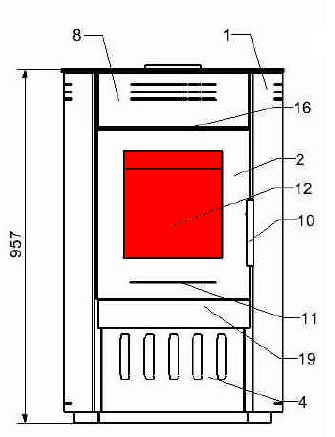 Haas+Sohn Fuego 287.12 Sichtscheibe