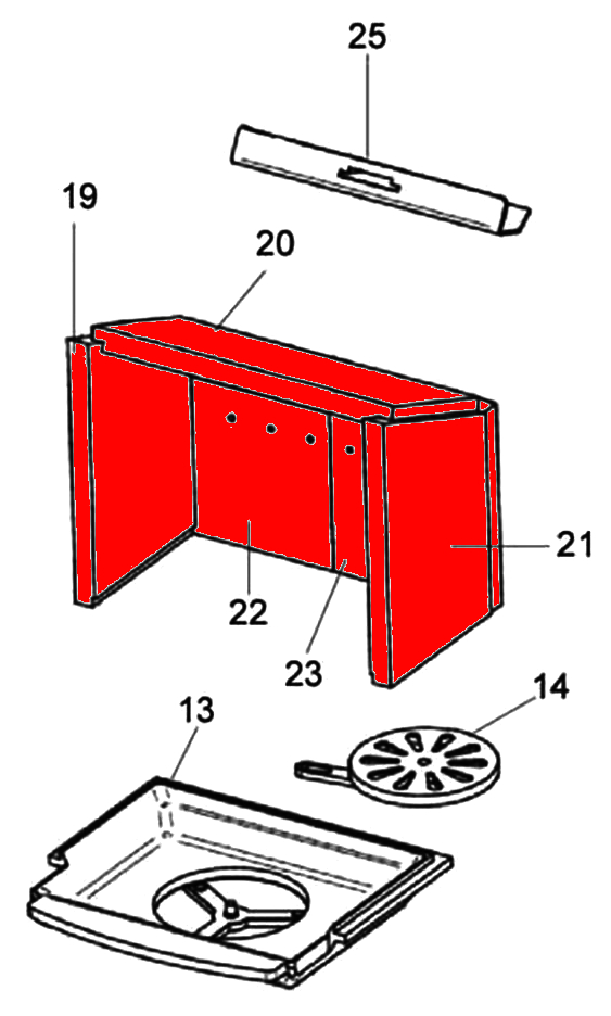 Justus Reno D Feuerraumauskleidung A Brennraumauskleidung