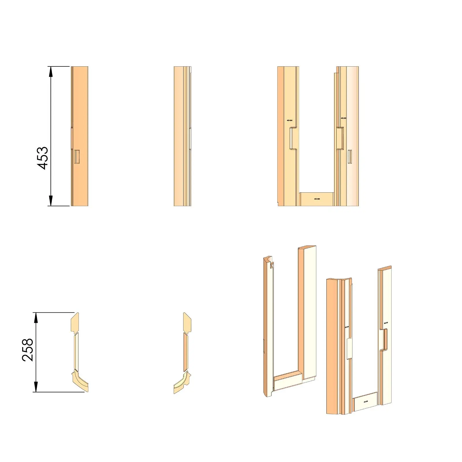 Termatech TT23RG Seitenstein-Set