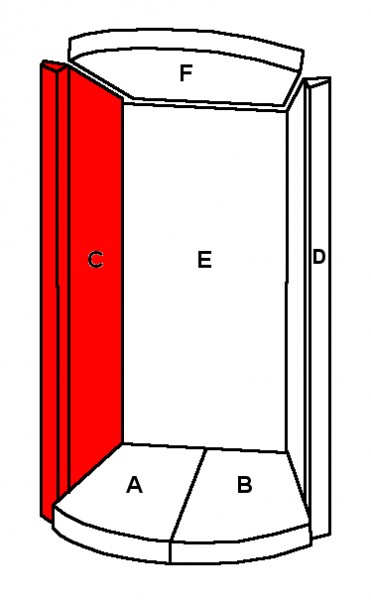 Cera Nobilis 100 Seitenstein links A Vermiculitestein