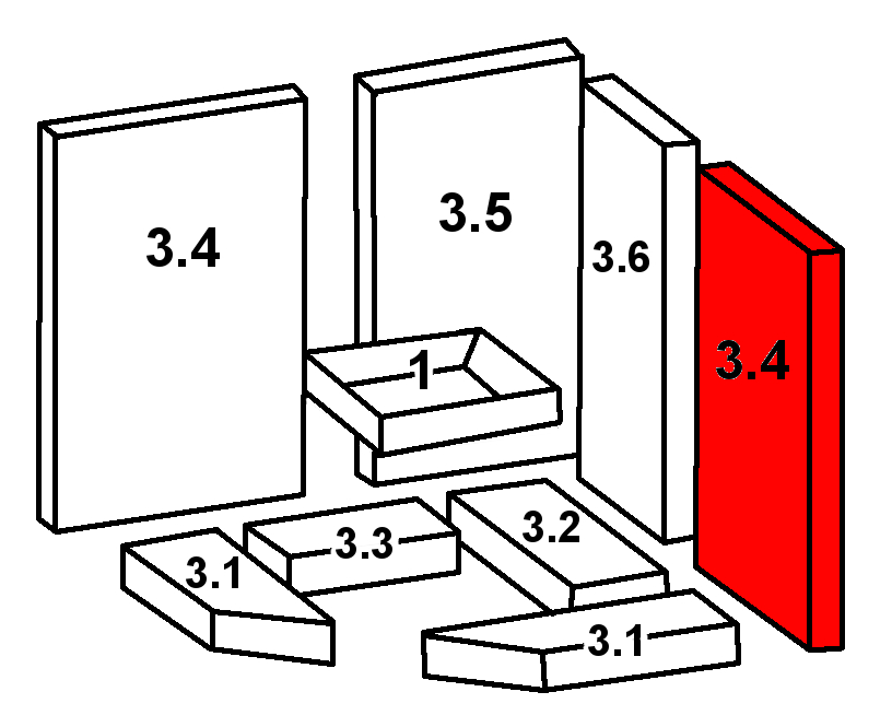 Oranier Skandik 8 Seitenstein rechts vorne A Brennraumstein