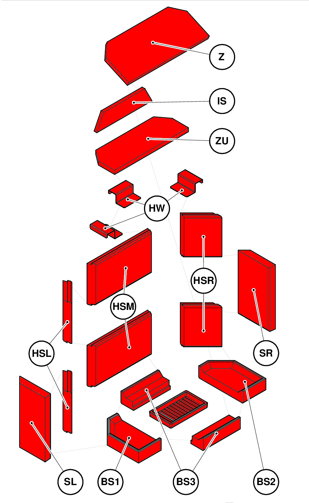 Haas+Sohn Komfort IV 180.18 Feuerraumauskleidung