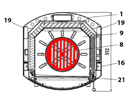 Haas+Sohn I 2060 grille en fonte