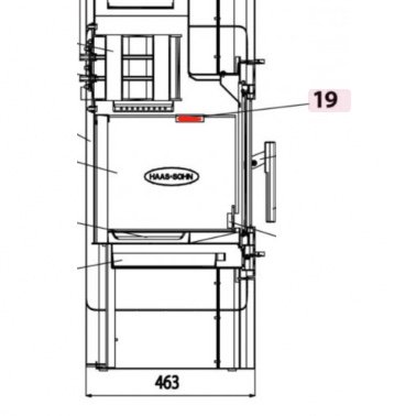 Haas+Sohn Vestre 368.19 Seitenstein Halterung Halter