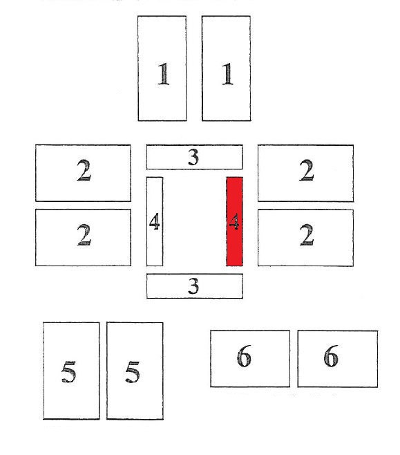 Caminos Rhombus Bodenstein rechts Brennraumstein