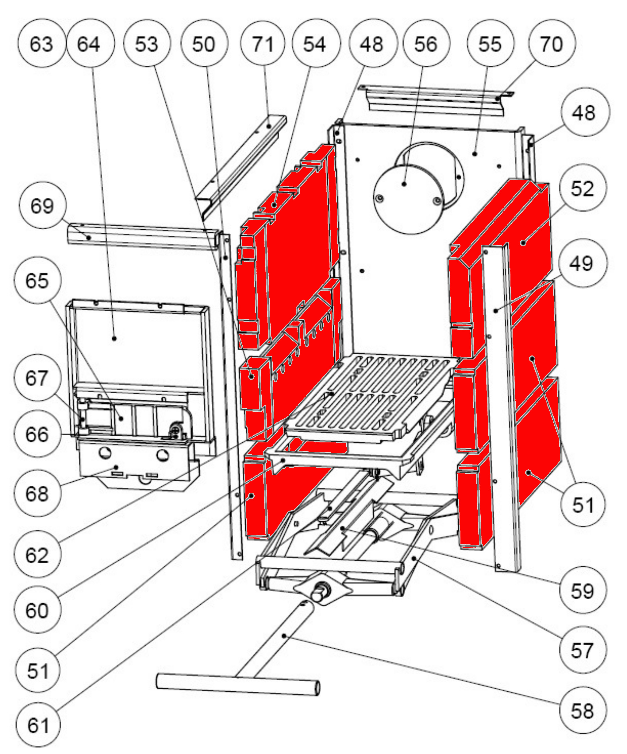 Wamsler K139 Feuerraumauskleidung